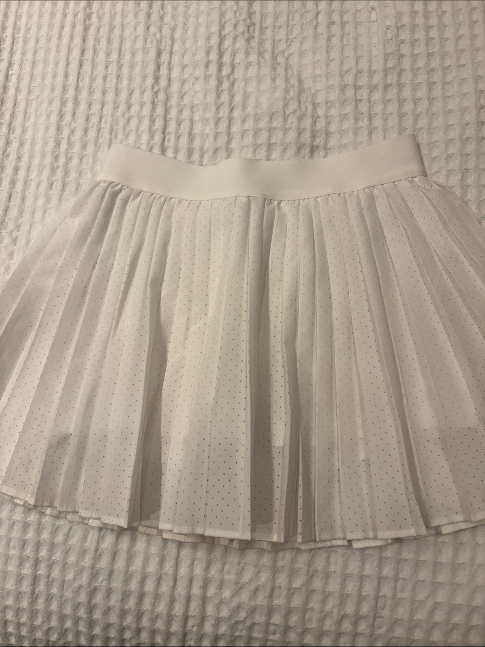 Old Navy White Pleated Dot Skirt for Kids